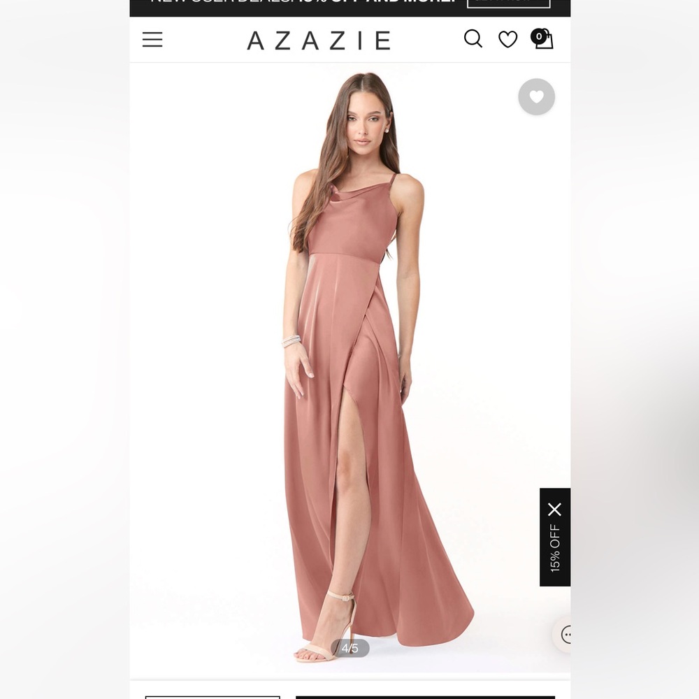 Azazie Naomie Dress in Rosette, size A10